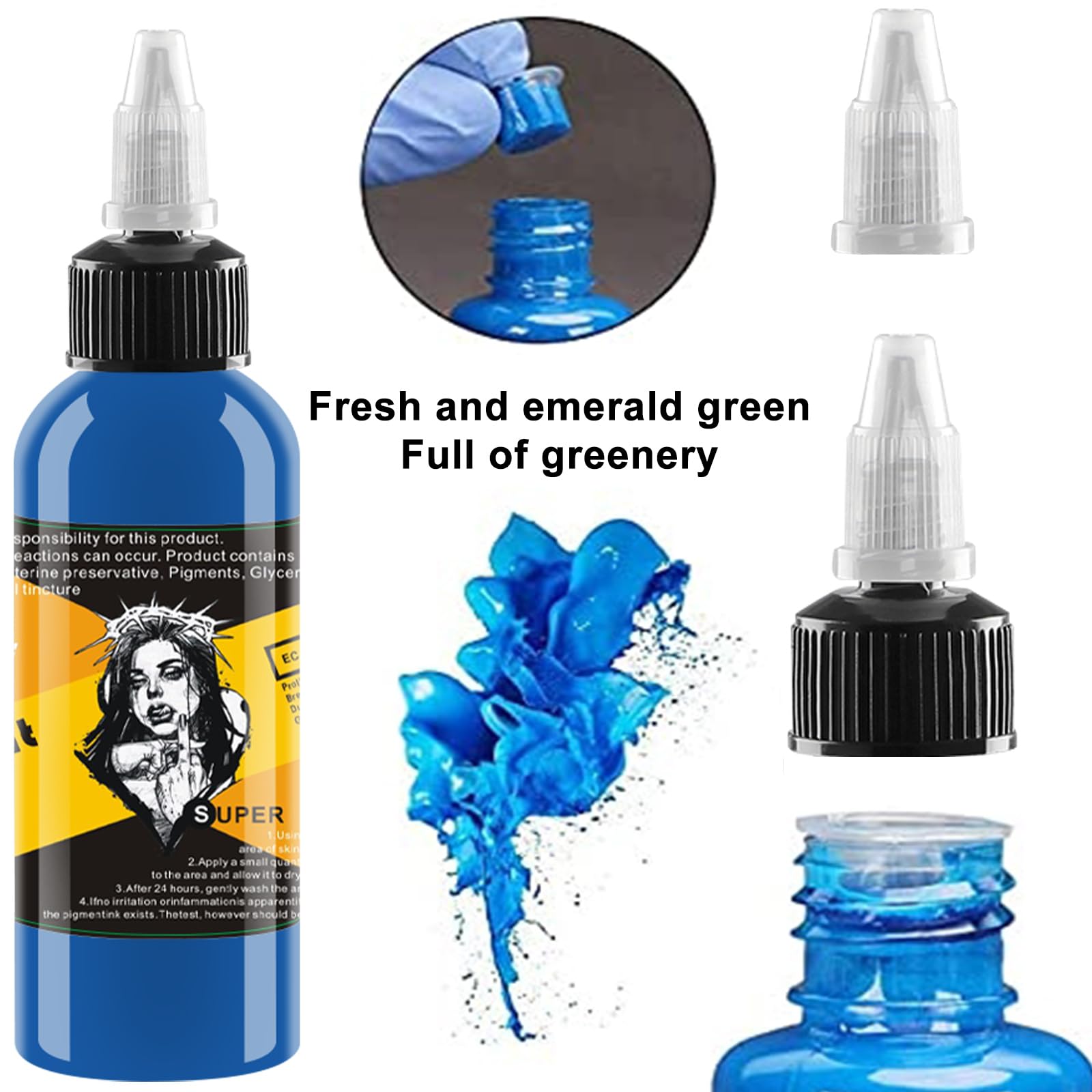 Amazon.com: 15 Piece Set Tattoo Ink 14 Colors Set 1 oz 30ml/Bottle